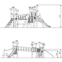 Modular Robinia RB1315 Desafío Tobogán Puentes