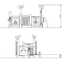 Modular Lúdico Robinia RB1329 Cocina Arena y Agua