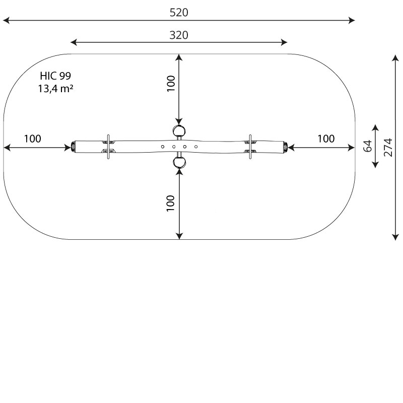 Balancín Robinia RB1351 Neumáticos