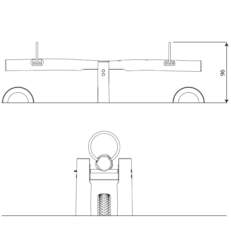 Balancín Robinia RB1351 Neumáticos