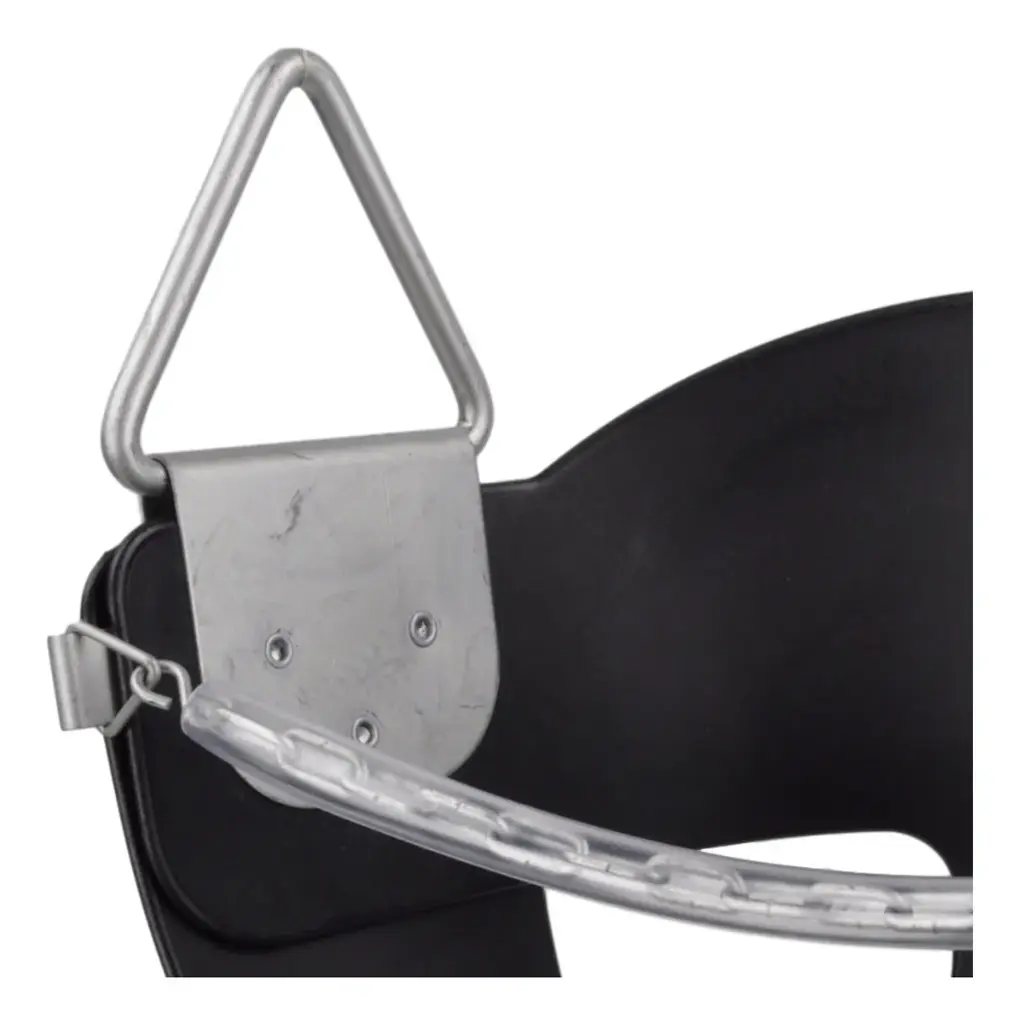 Silla columpio bebé robusta y flexible - sin cuerdas/cadena - negro