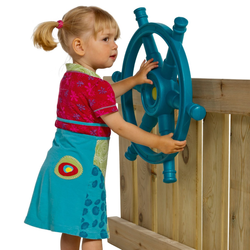 Timón barco 'Mega'- turquesa/verde lima