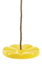 Columpio Monkey de plástico - PP trenzado/cadena - amarillo