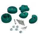 Presas de Escalada - 5 piezas - Pequeñas - Color verde