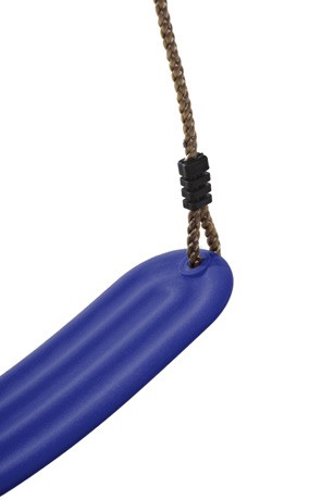 Asiento de columpio envolvente flexible - PP trenzado/cadena - azul
