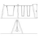 Columpio Triple Inclusivo Robinia RB0594
