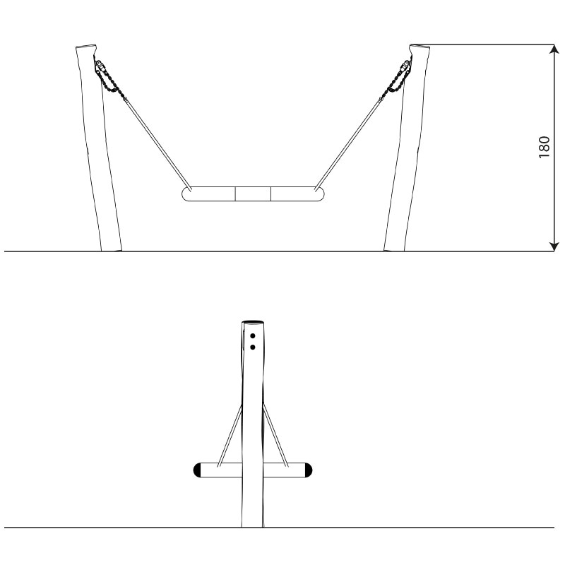Columpio Inclusivo Nido Robinia RB0513