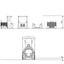 Juego Tren Infantil Reciclado RC0825
