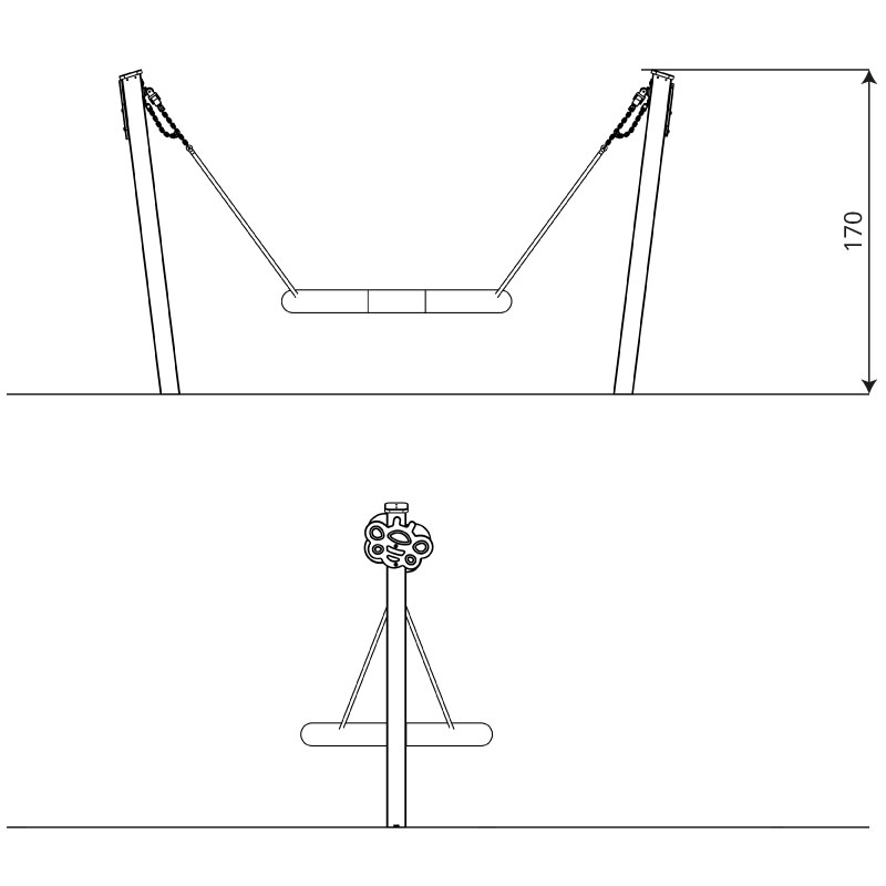 Columpio Nido Inclusivo Swing ST0513