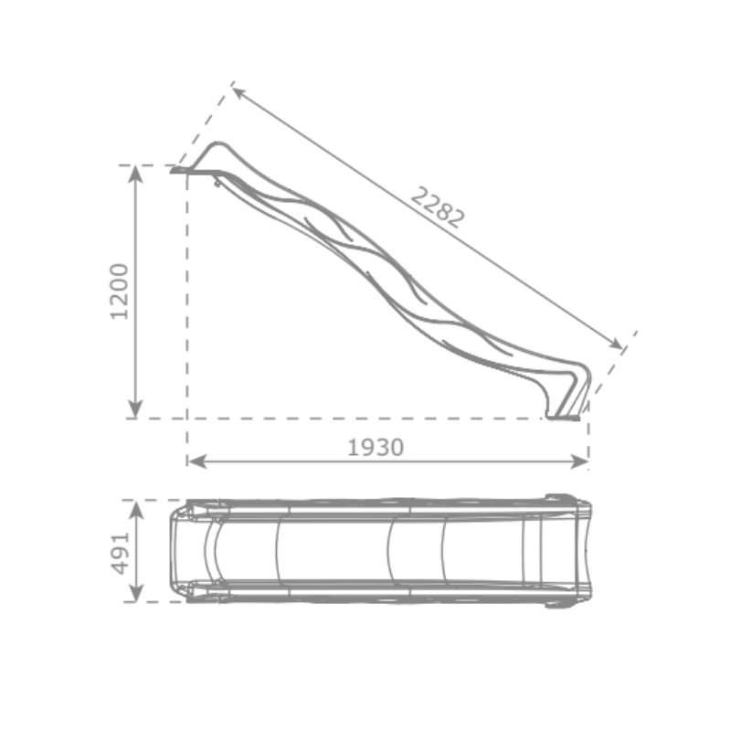 Tobogán de HDPE Rex