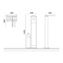 Estacion para Bicicletas Bomba Mano