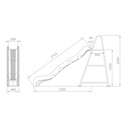 Tobogán Optima HDPE + Estructura Metálica 1500 mm