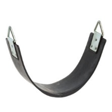 Asiento de columpio envolvente de goma resistente (inserto metálico) - sin cuerdas/cadena - negro