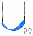 Asiento de columpio envolvente flexible - PP trenzado/cadena - azul