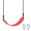 Asiento de columpio envolvente flexible - PP trenzado/cadena - rojo