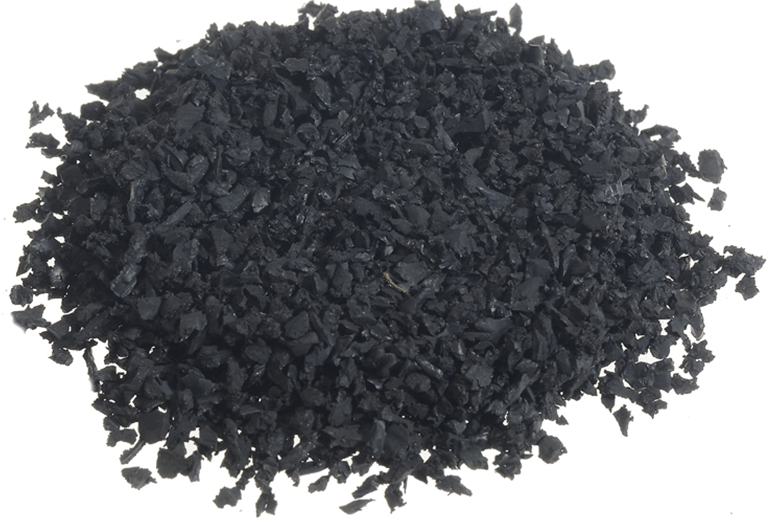 Piso de caucho SBR Negro in situ e=3cm.