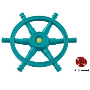 Timón barco 'Mega'- turquesa/verde lima
