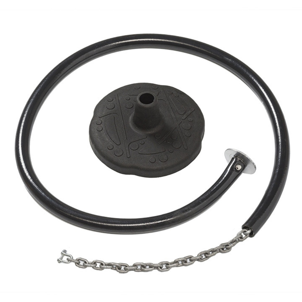 Columpio Monkey Curve Caucho Negro Cadena 2,4 m.