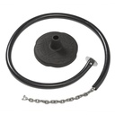 Columpio Monkey Caucho - 'Curve' - Set de cadena galvanizada con recubrimiento de goma - Largo 3.0 m (eff:2.5 m) – Negro