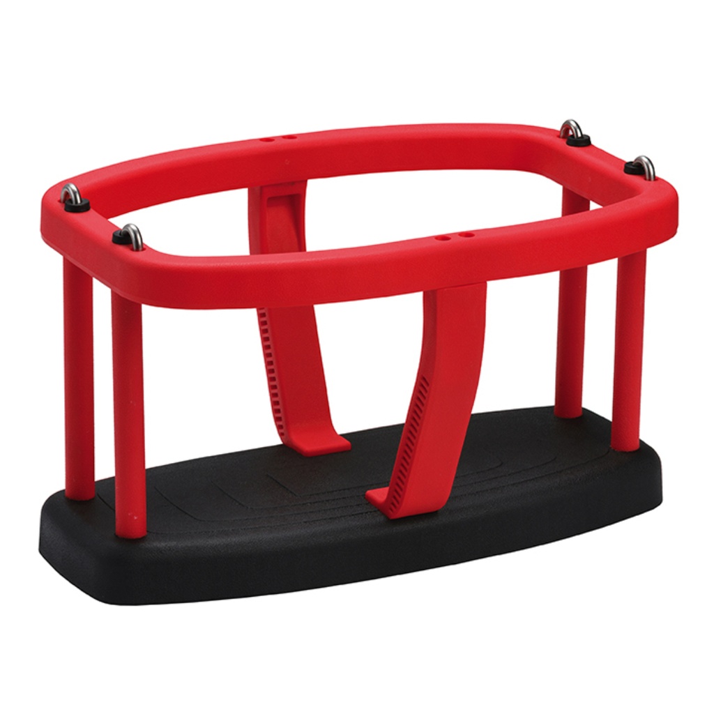 Asiento de Bebé Caucho Negro/Rojo