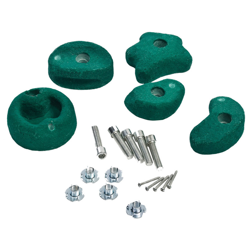 climbing stones - 5 pcs - small - green