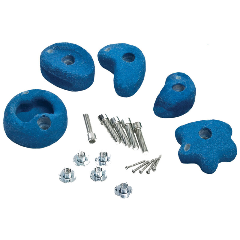 Presas de Escalada Pequeñas Azul 5 Piezas