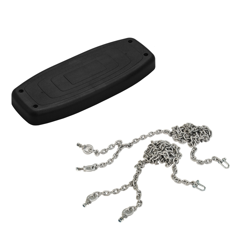 Pack Asiento Columpio de Caucho "Pure" + Set Cadenas Inox (ef:2,0m)