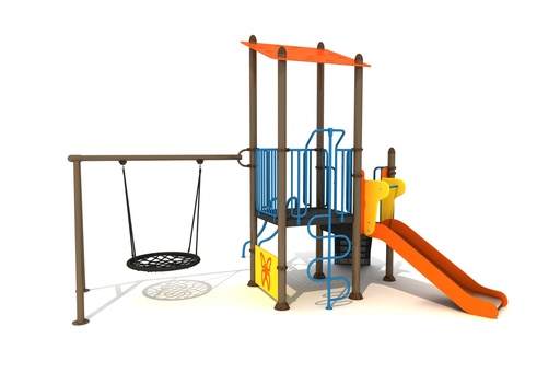 [PPYG77610] Modular 077 Tobogán columpio nido y tubos