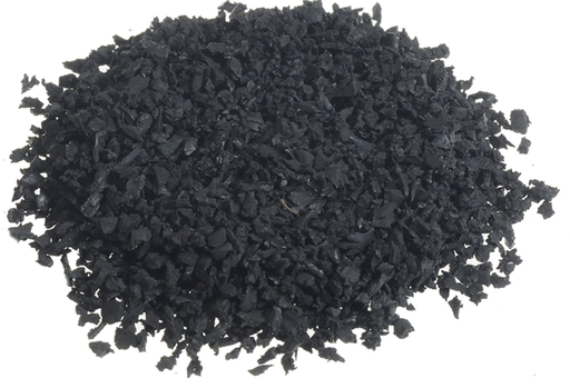 Piso de caucho SBR Negro in situ e=3cm.