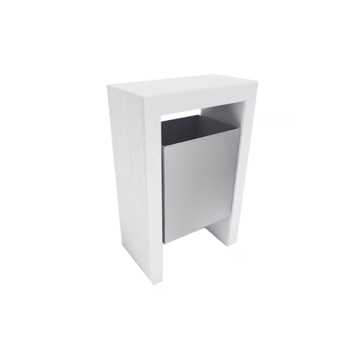 [PPIT045] Basurero Hormigón Atenas tacho inox