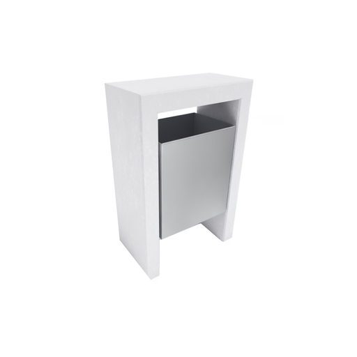 [PPIT045] Basurero Hormigón Atenas tacho inox