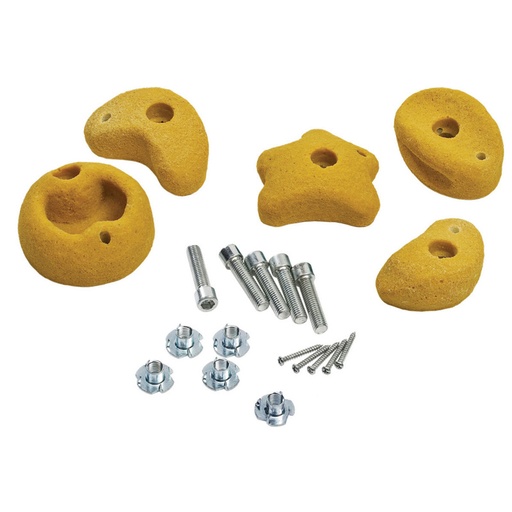 [347002003001] climbing stones - 5 pcs - medium - yellow