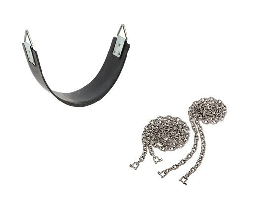 Pack Asiento Columpio + Cadenas Inox.