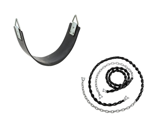 Pack Asiento Columpio + Cadenas galvanizadas Recubiertas
