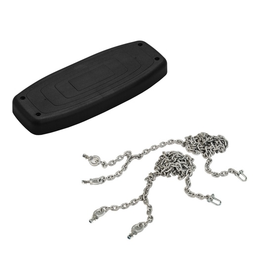 Pack Asiento Columpio de Caucho PURE + Set Cadenas Inox (ef:2,0m)